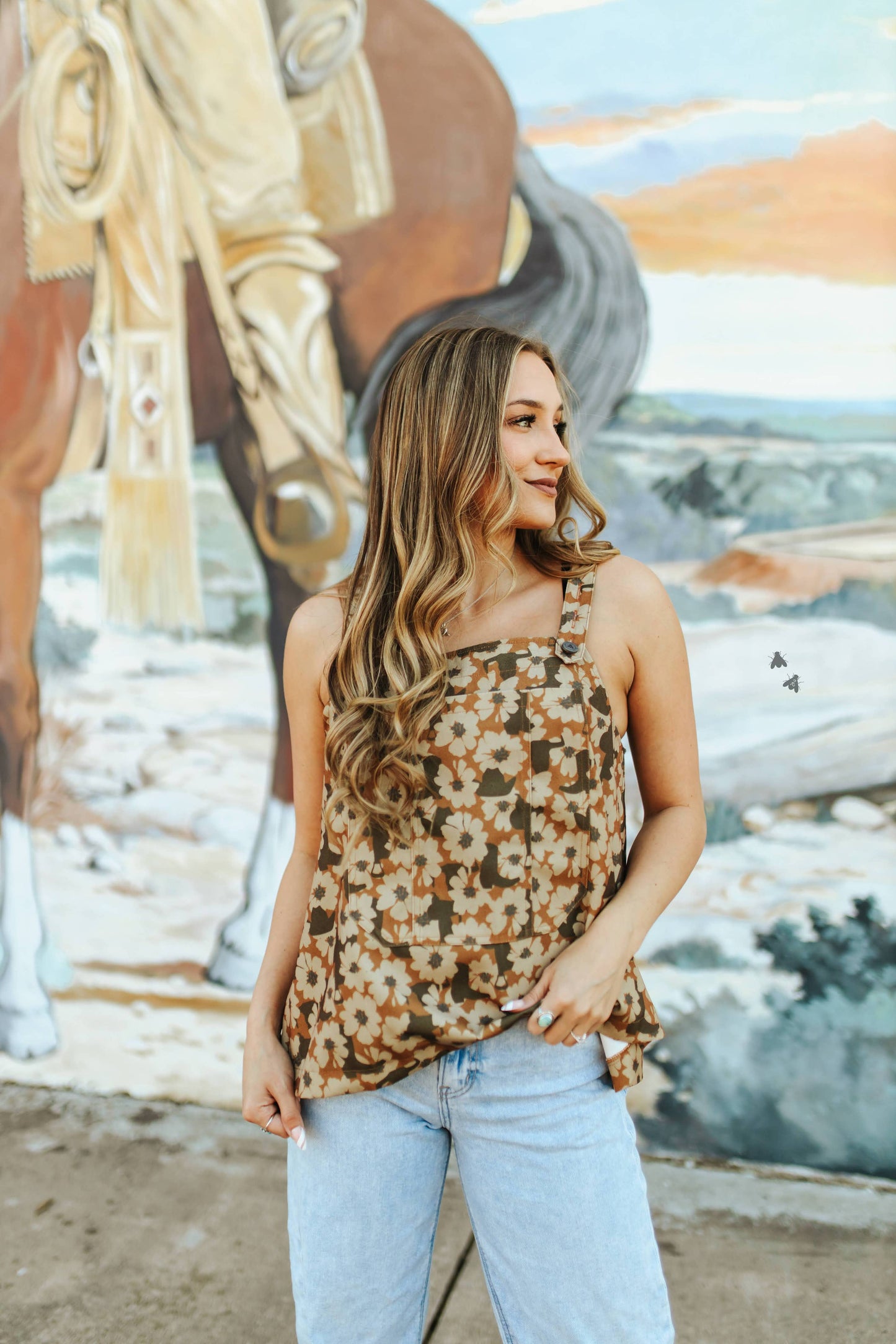 BUCKIN BIBS *FLORAL: S/M