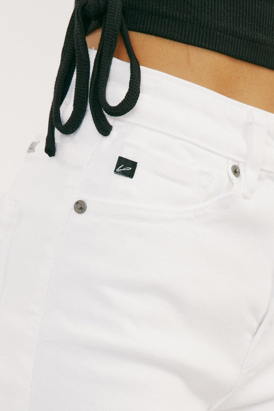 Kan Can HIGH RISE WHITE SHORTS JEANS