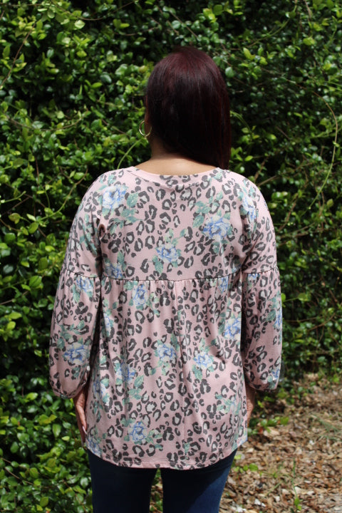 Cozy Leopard Long Sleeve Top