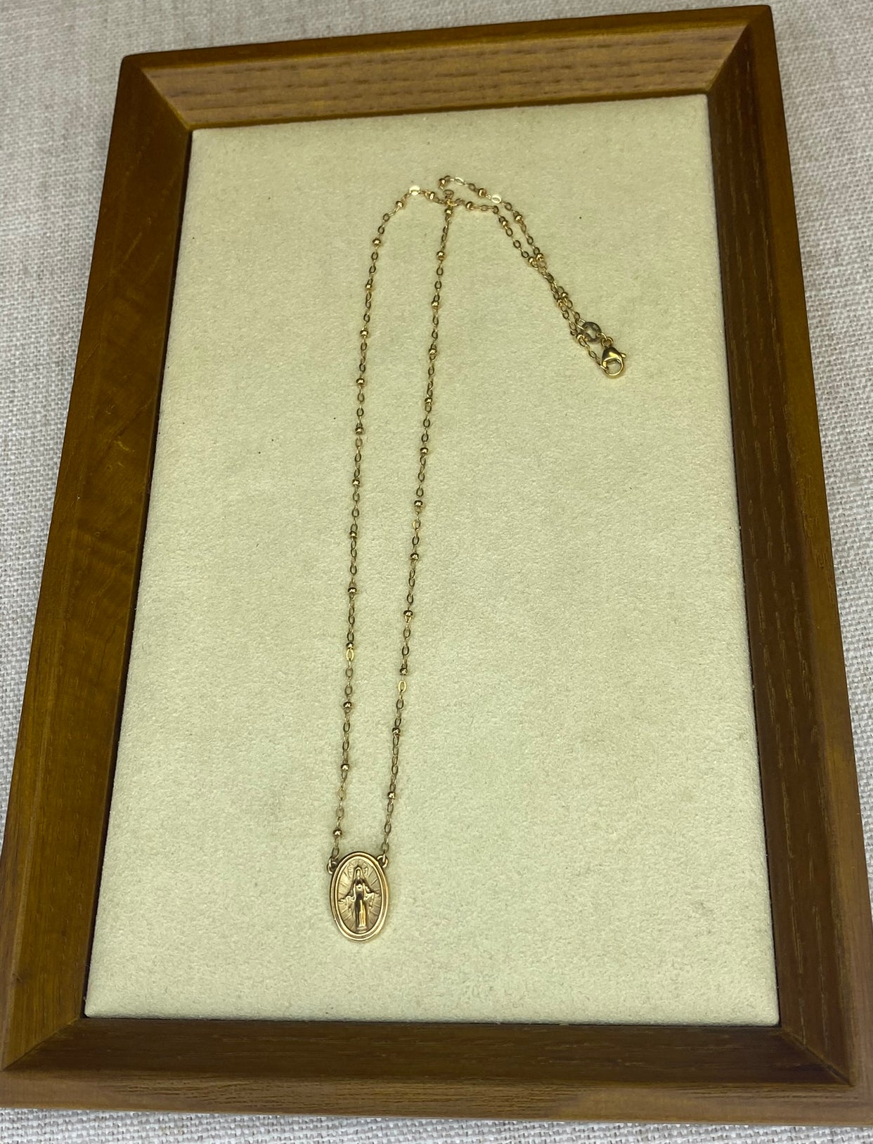 James Avery 14K Gold Virgin Mary Necklace