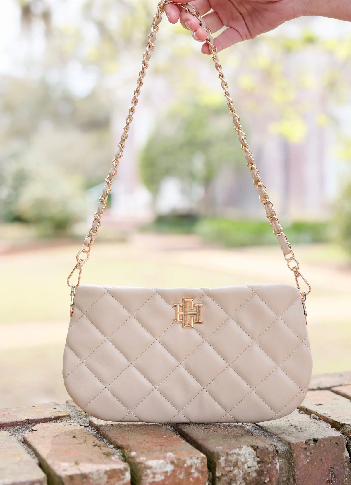 Livi Quilted Crossbody TAUPE