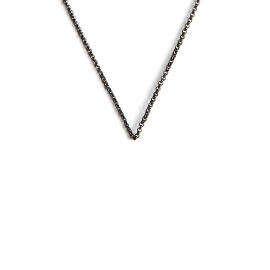 Sterling Silver Chains Gunmetal / 17” - 18” - 19” - 20”