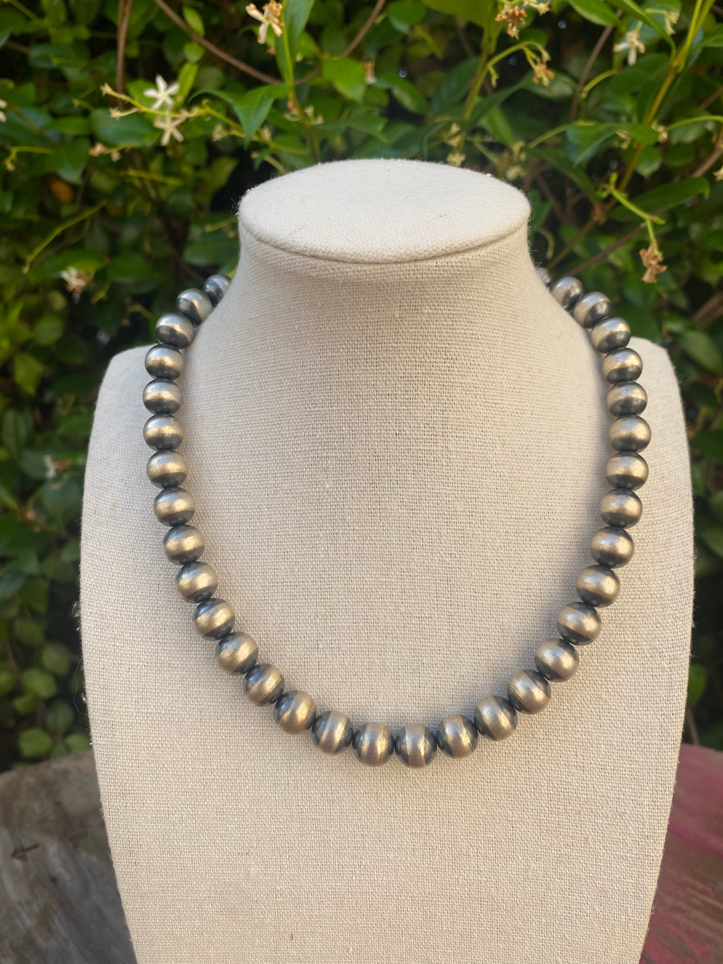 10mm Navajo | Navajo Style Handmade Navajo Style Pearls Necklace | Varying Lengths