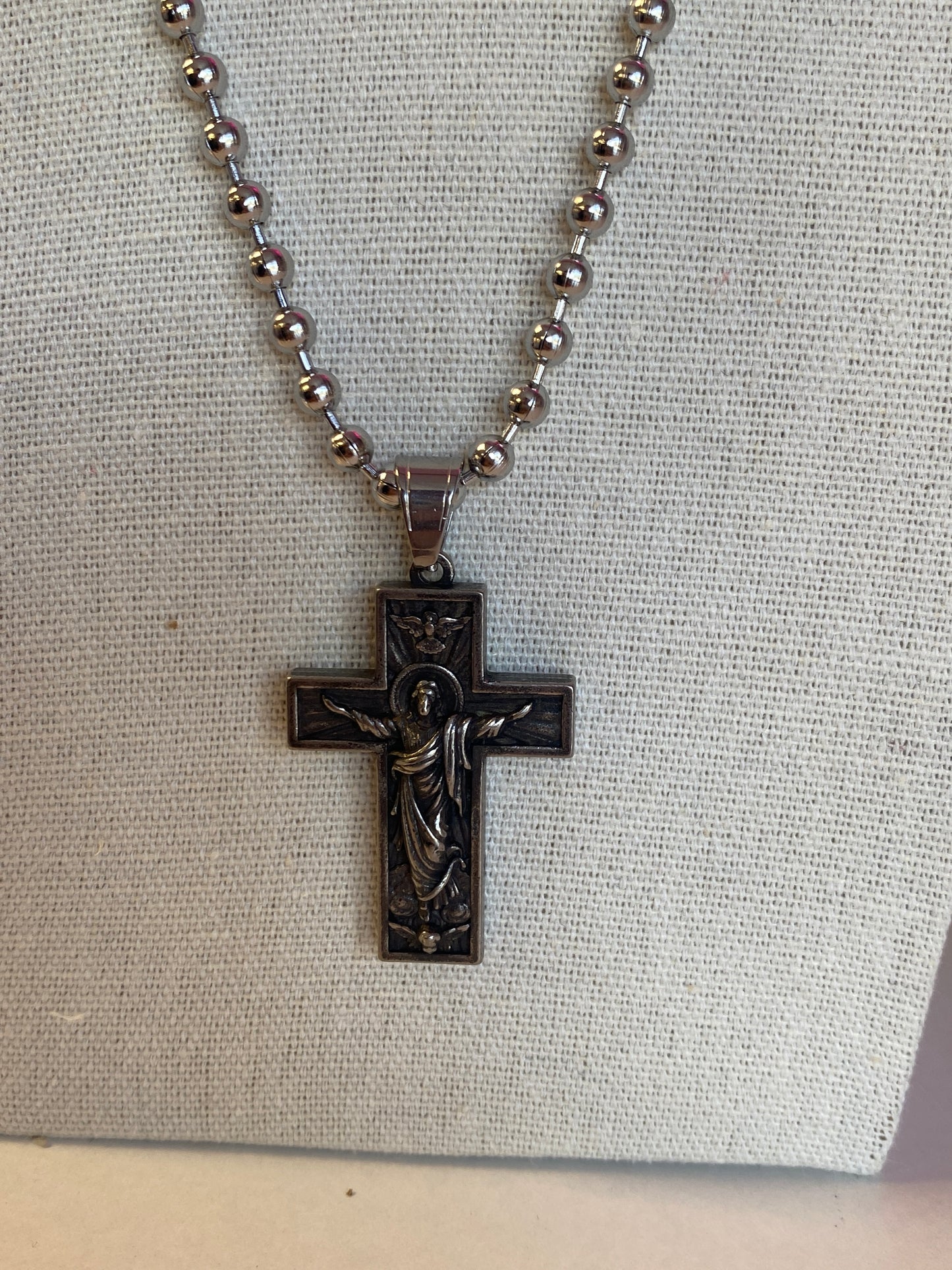 Silver Holy Cross Necklace