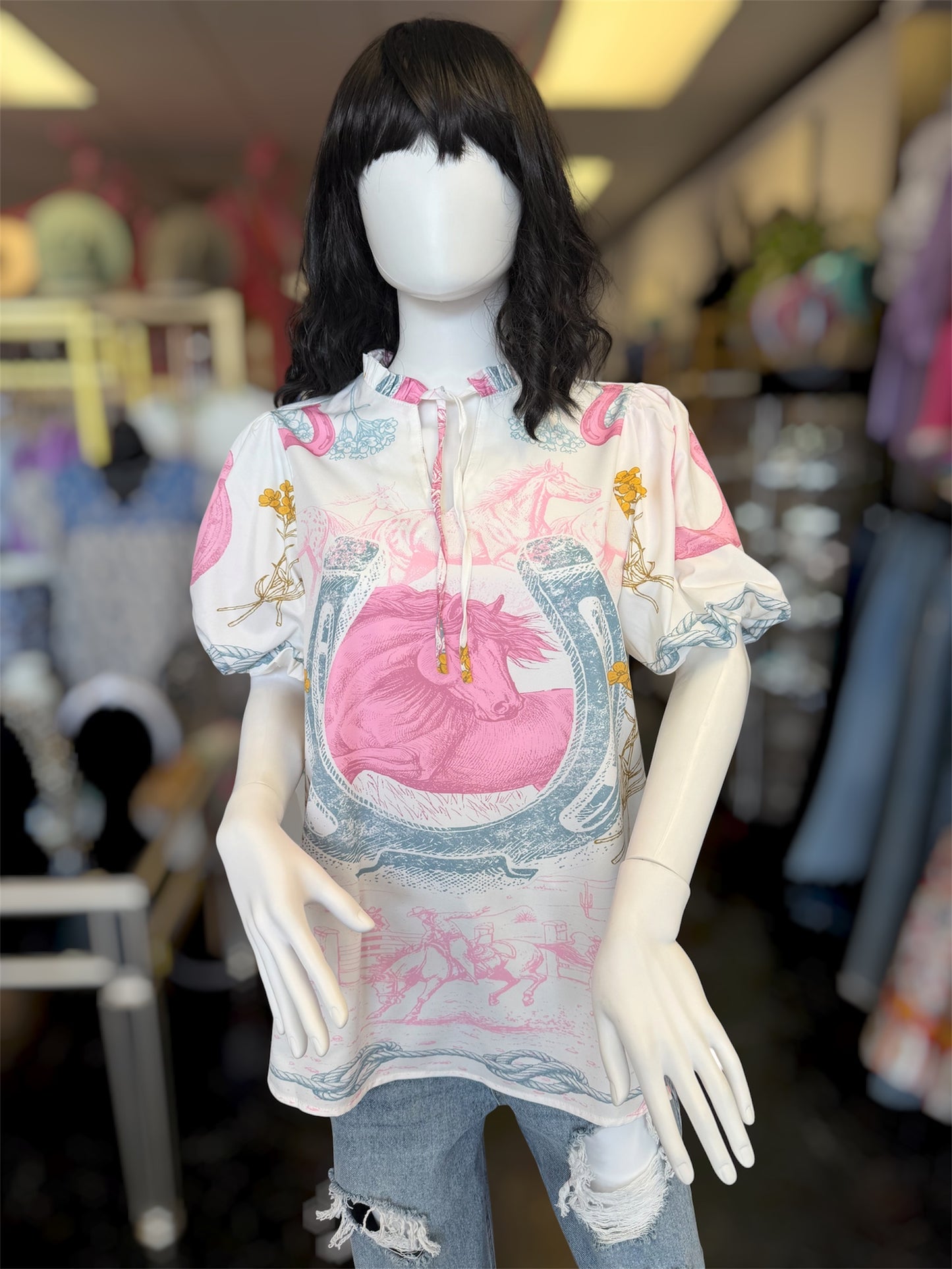 L&B Rodeo Blouse Top
