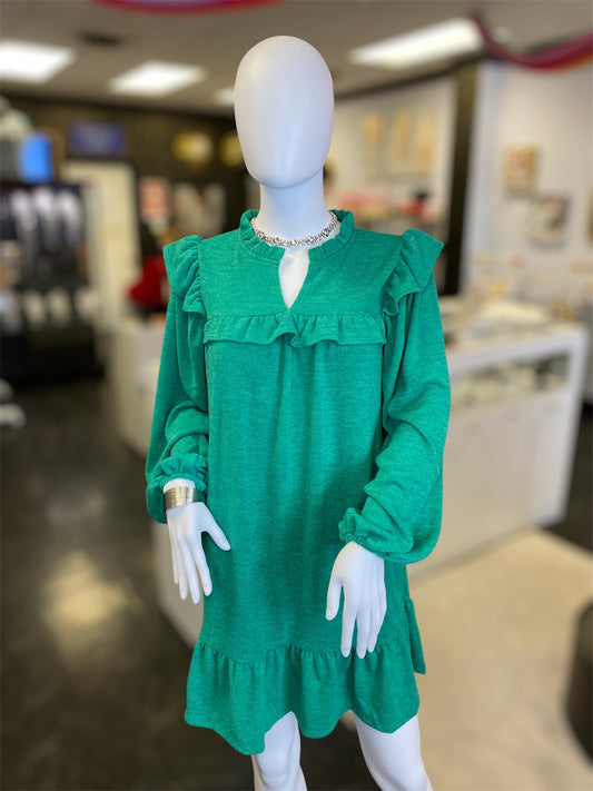 Green Sweater Dress