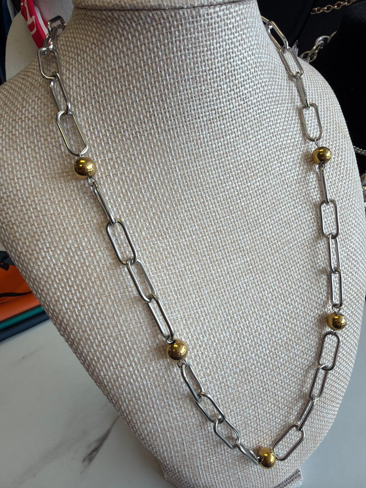 Stainless Multi Tone Necklace