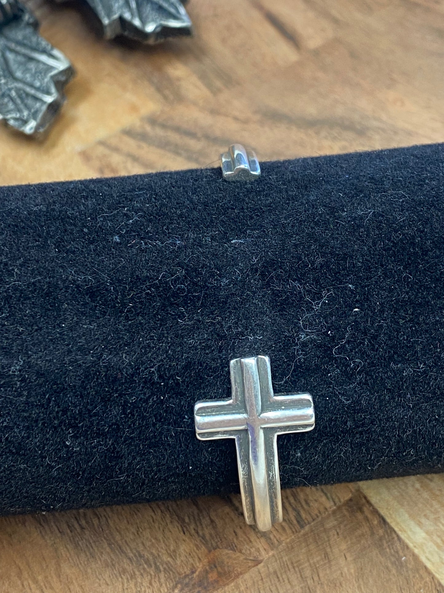 Silver Cross Cuff