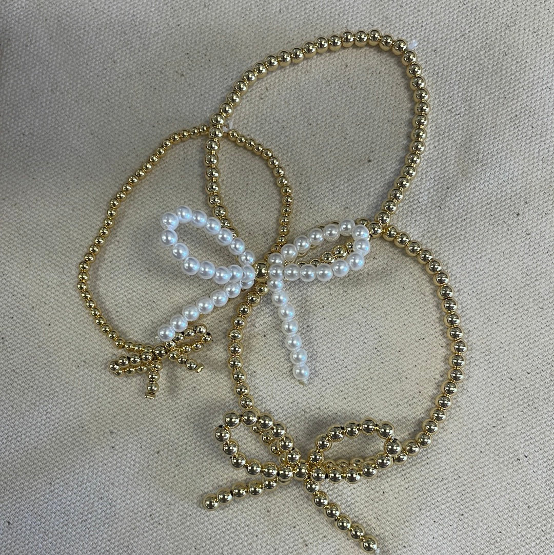 Beaded Bow Bracelets