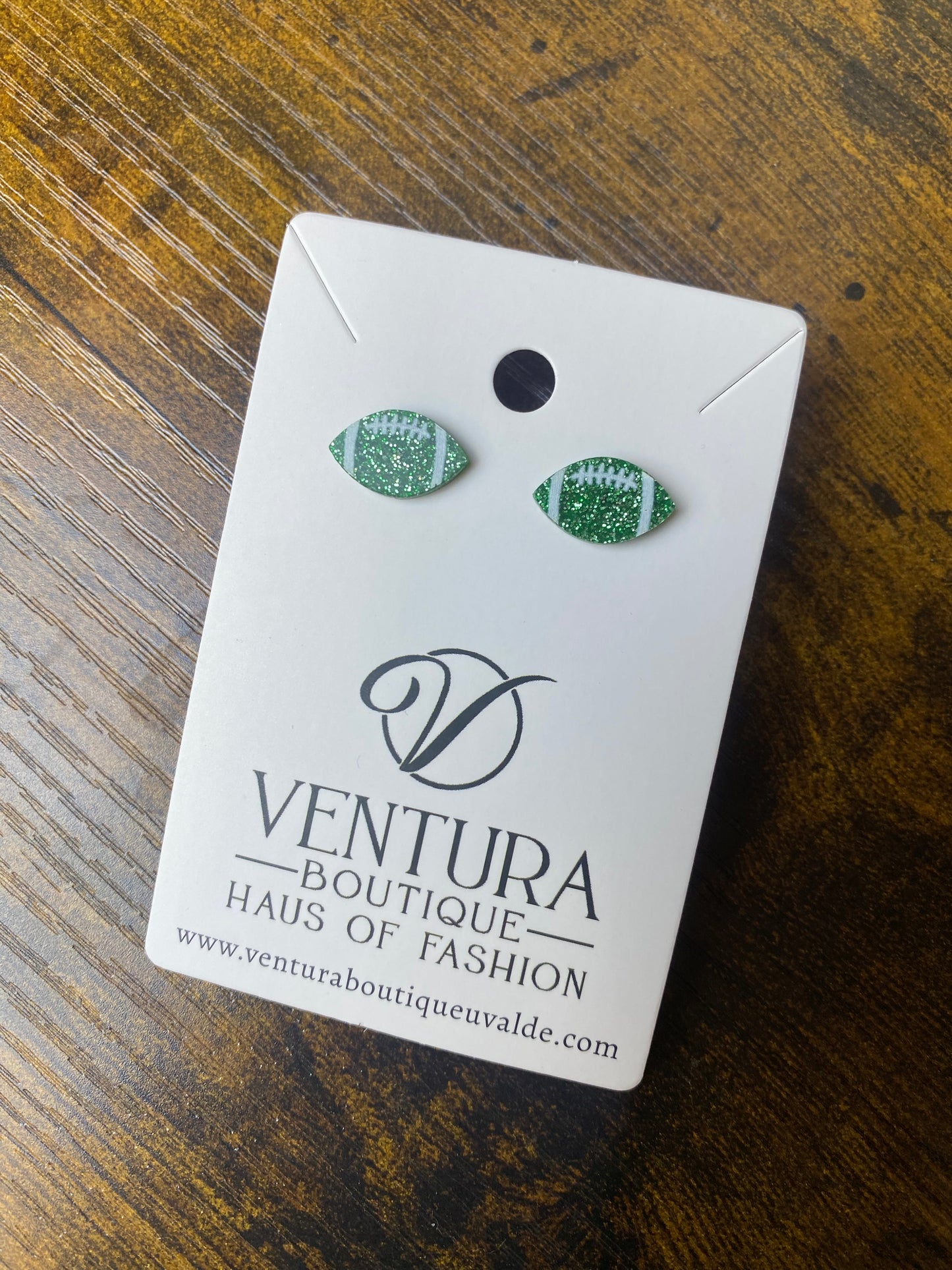 Sparkle Football Stud Earrings (6 colors)