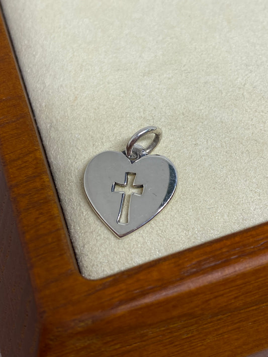 James Avery Crosslet Heart Charm