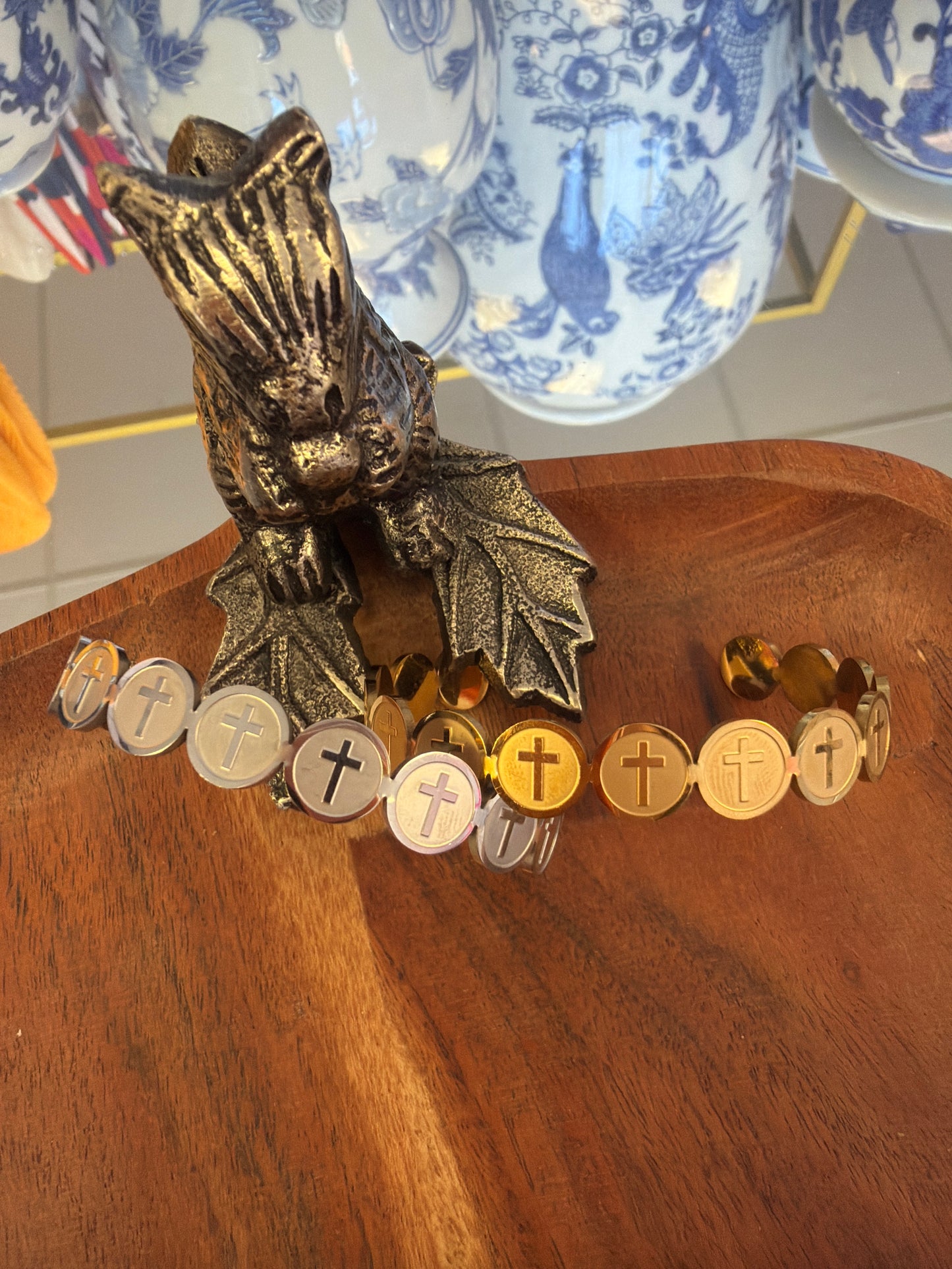 Muti Cross Stainless Cuff