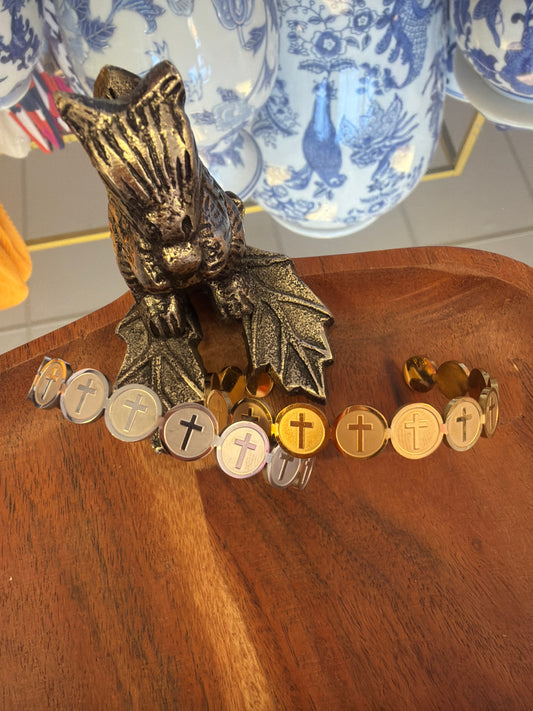 Muti Cross Stainless Cuff