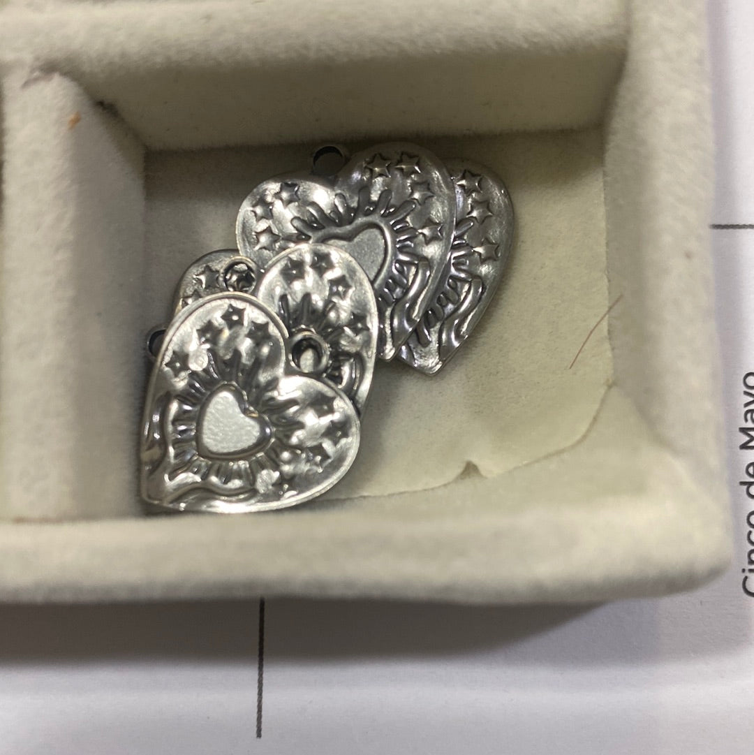 Heart with stars charm