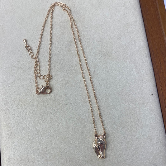 Gold Horse Necklace