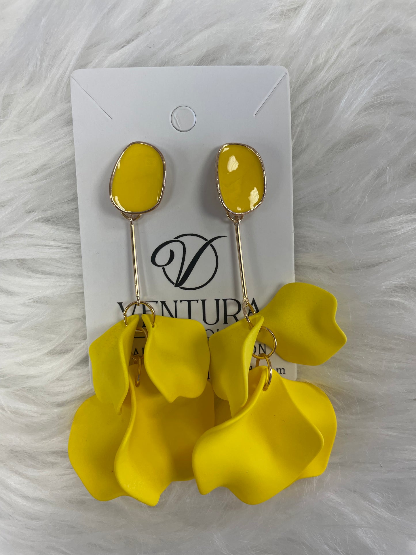 Yellow Drop Earrings