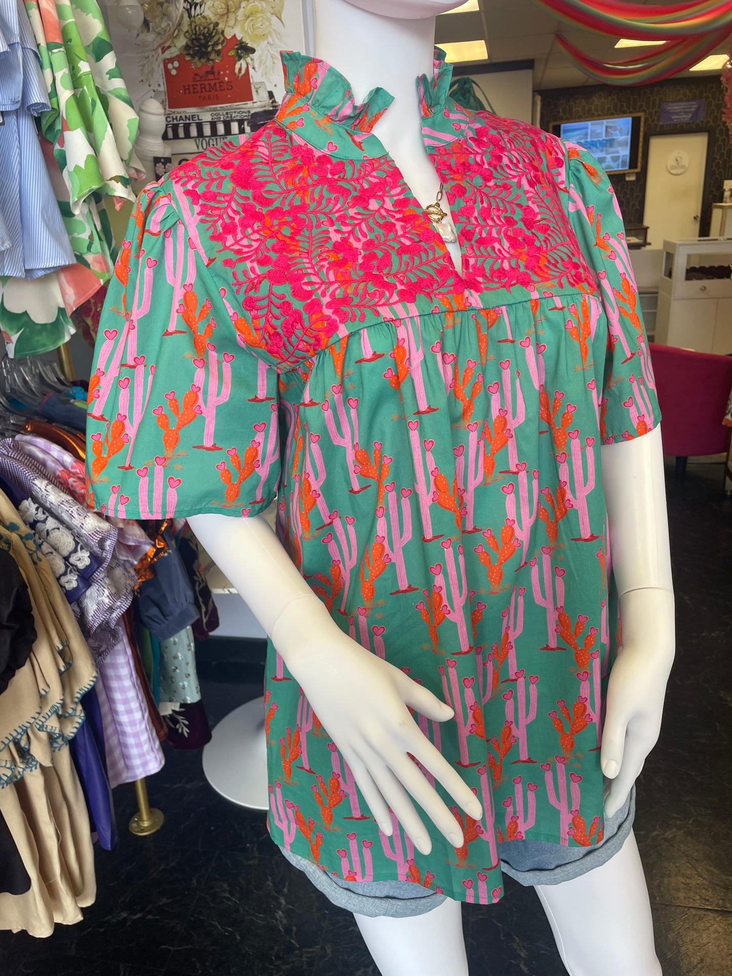 In Love With Cactus Top