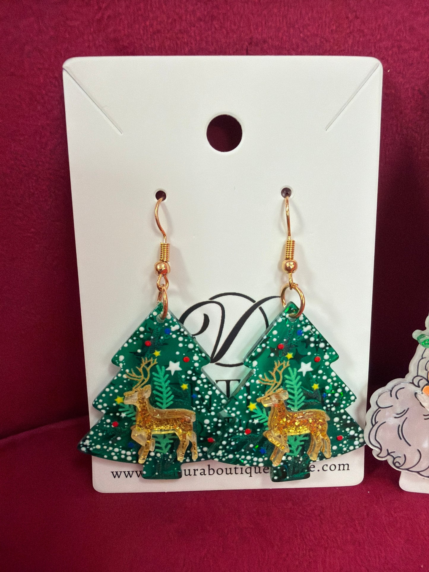 Glitter Sparkle Christmas Earrings
