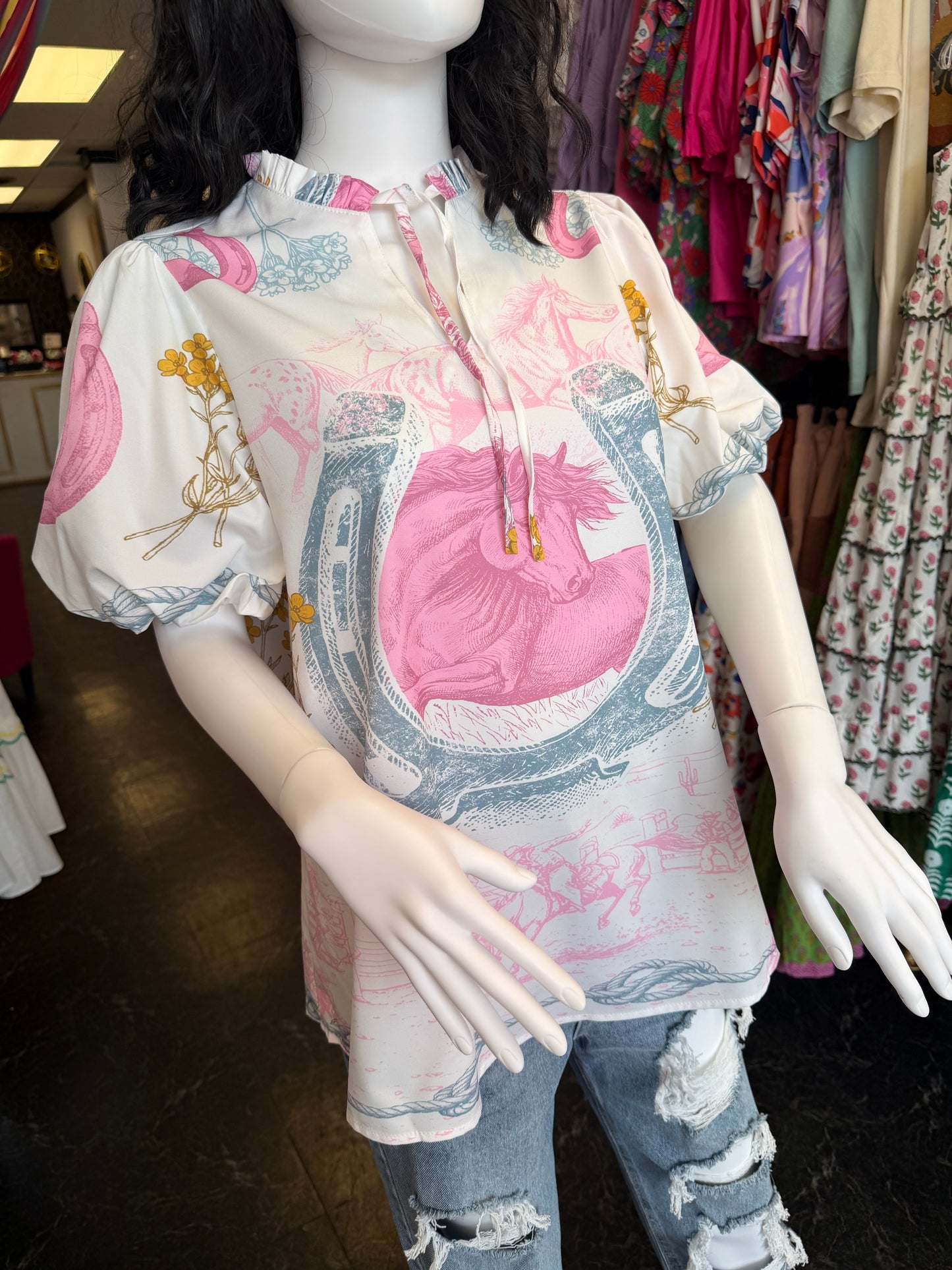 L&B Rodeo Blouse Top
