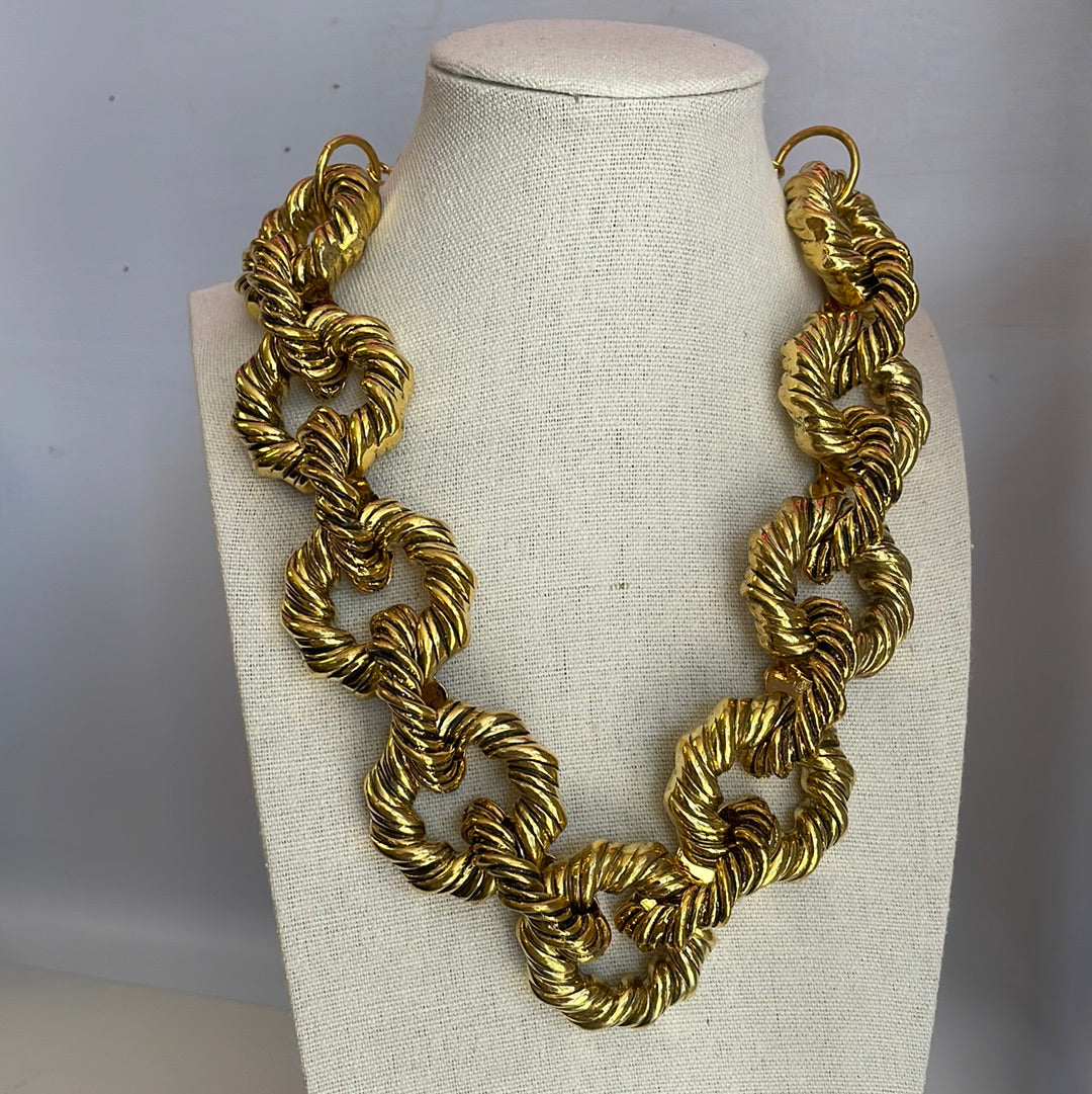 Royalty Thick Chain Statement Necklace