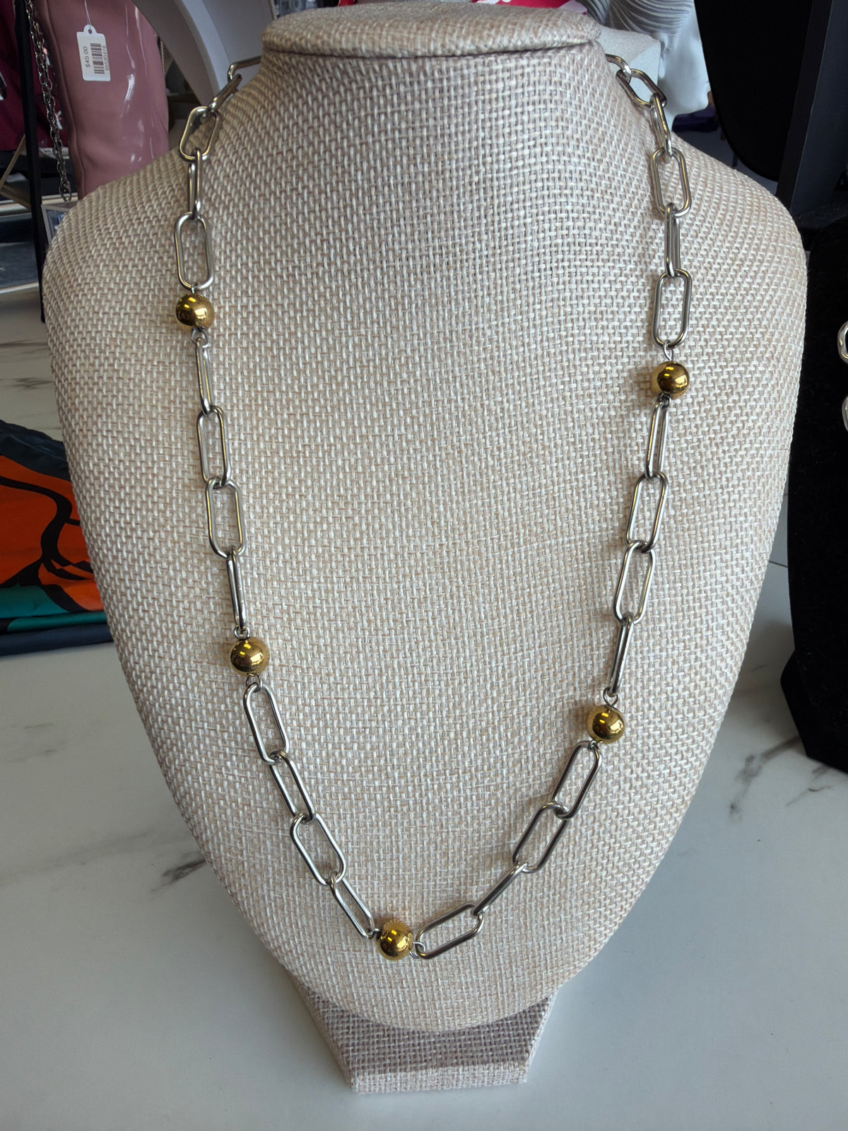 Stainless Multi Tone Necklace