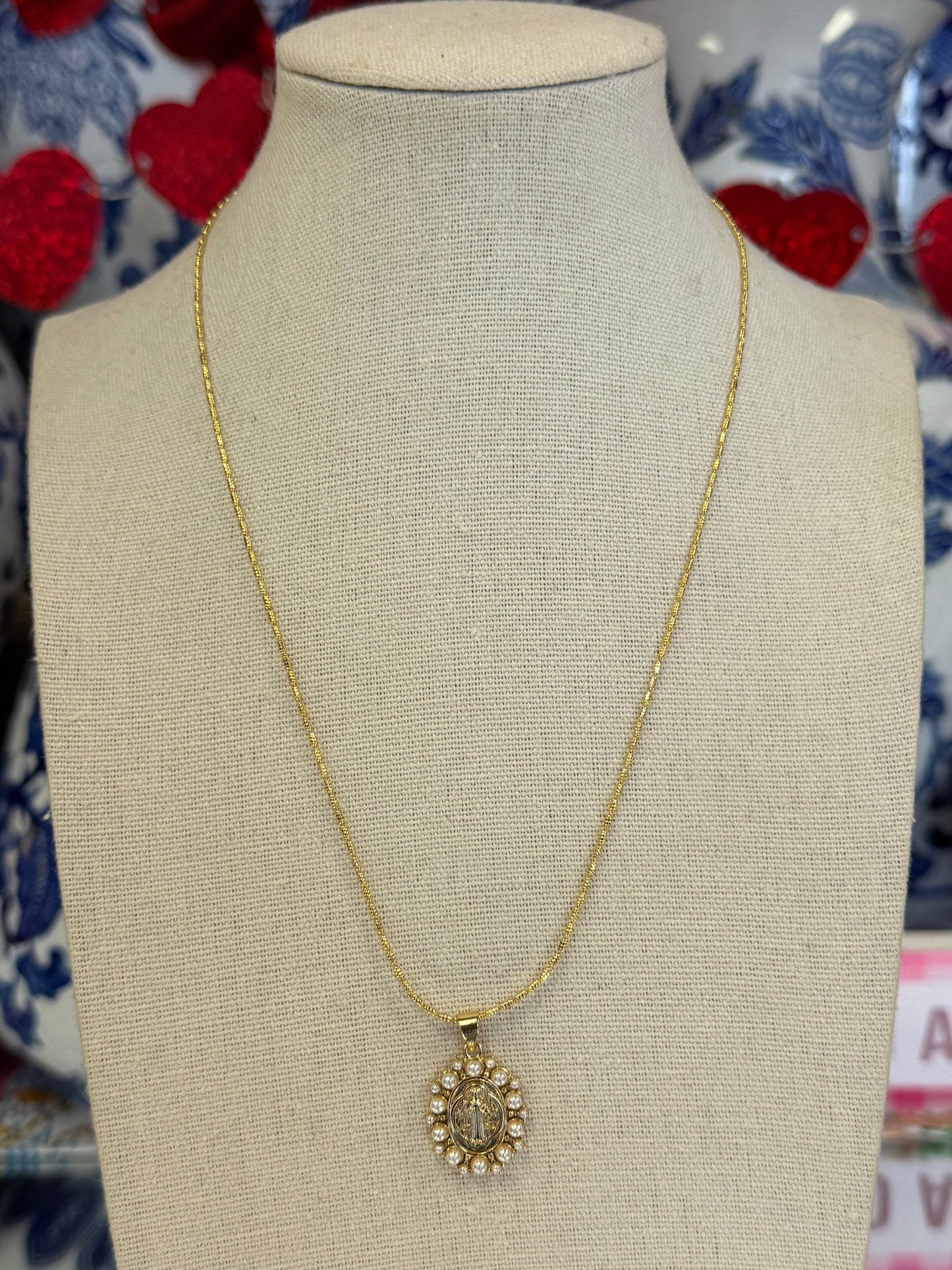 Mary Pearl Silk Necklace