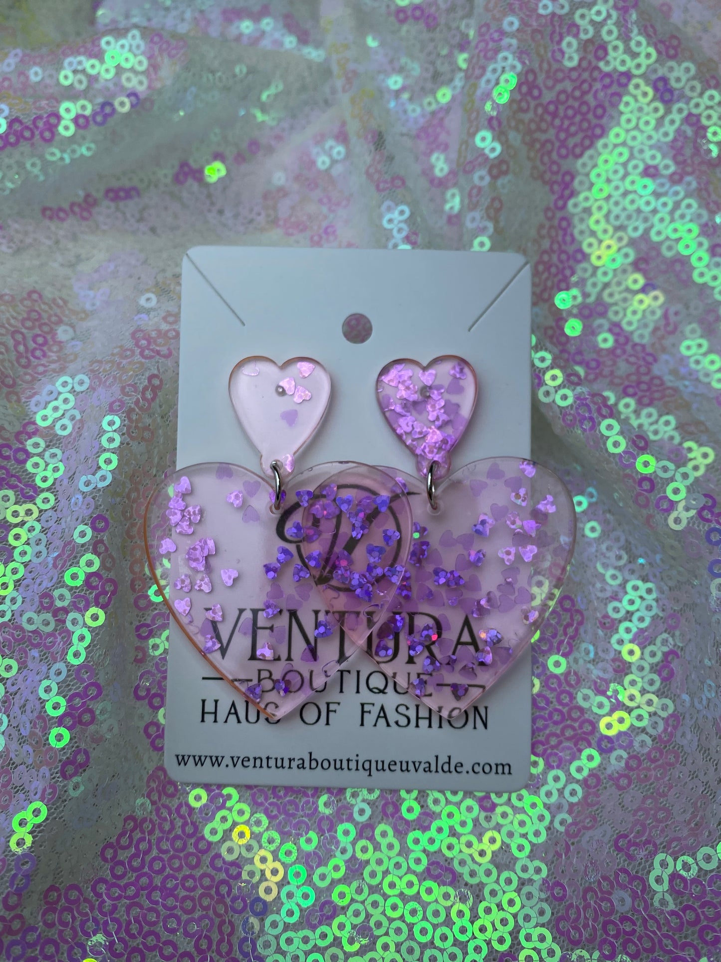 Be Mine Earrings Pink