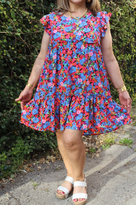 Floral Ruffle Dress