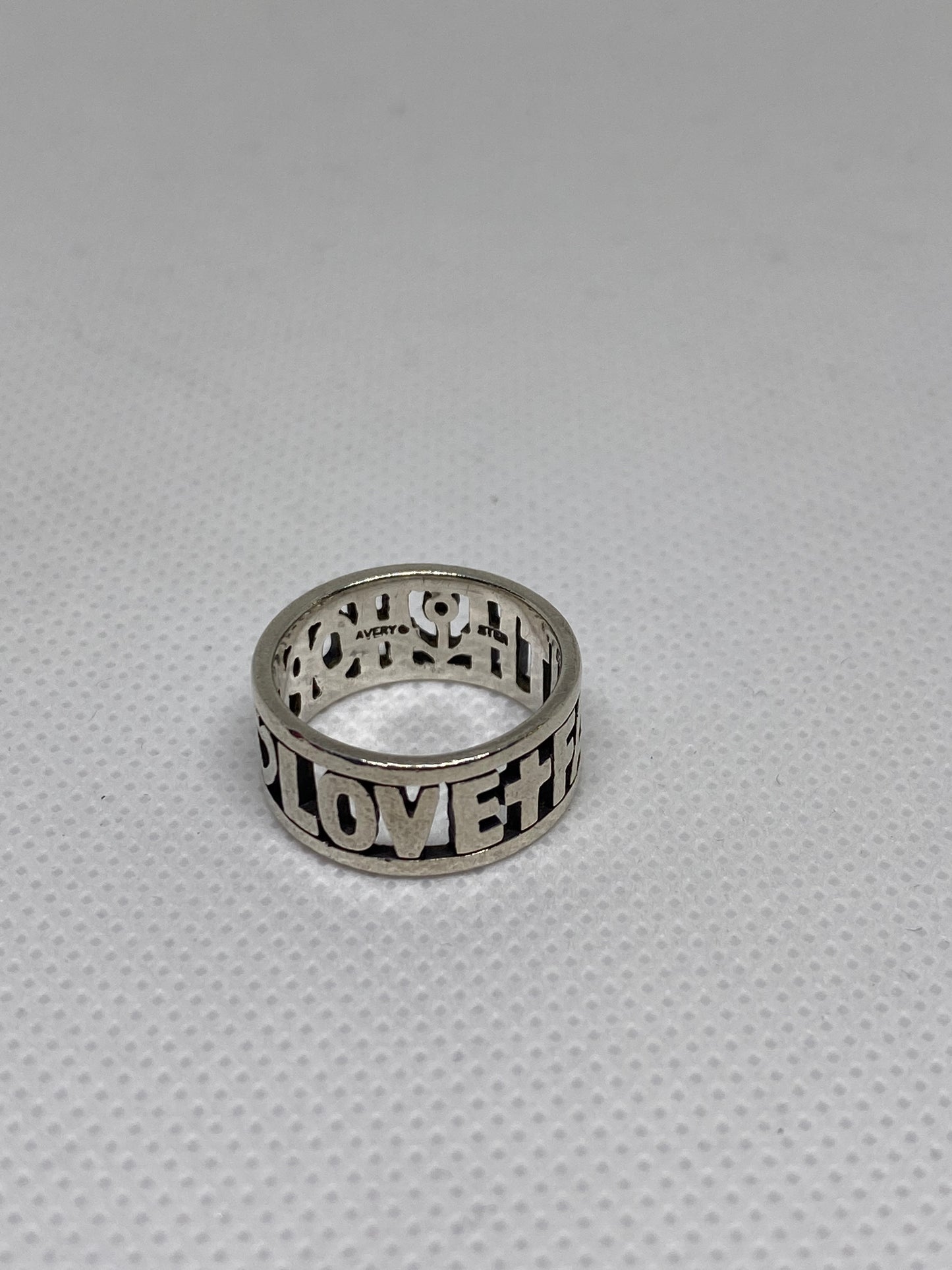 James Avery Retired Faith Hope Love Ring Size 5.5