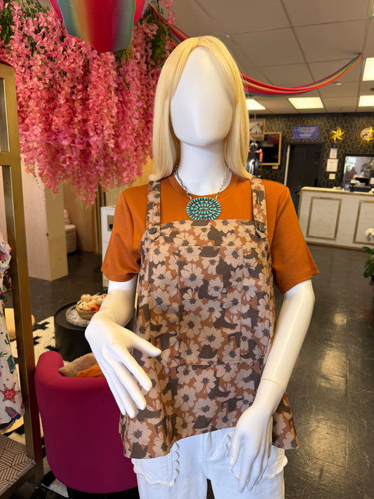 Buckin Bibs Top *Floral