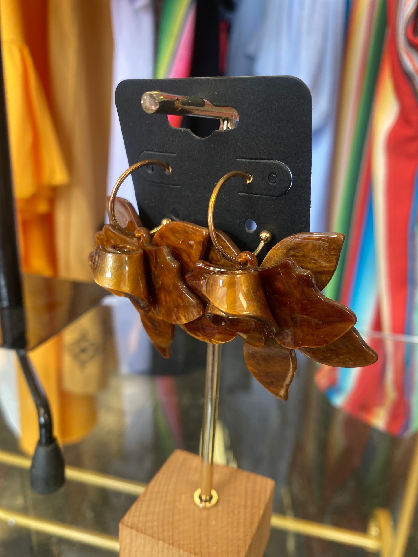 Brown Orchid Hoop