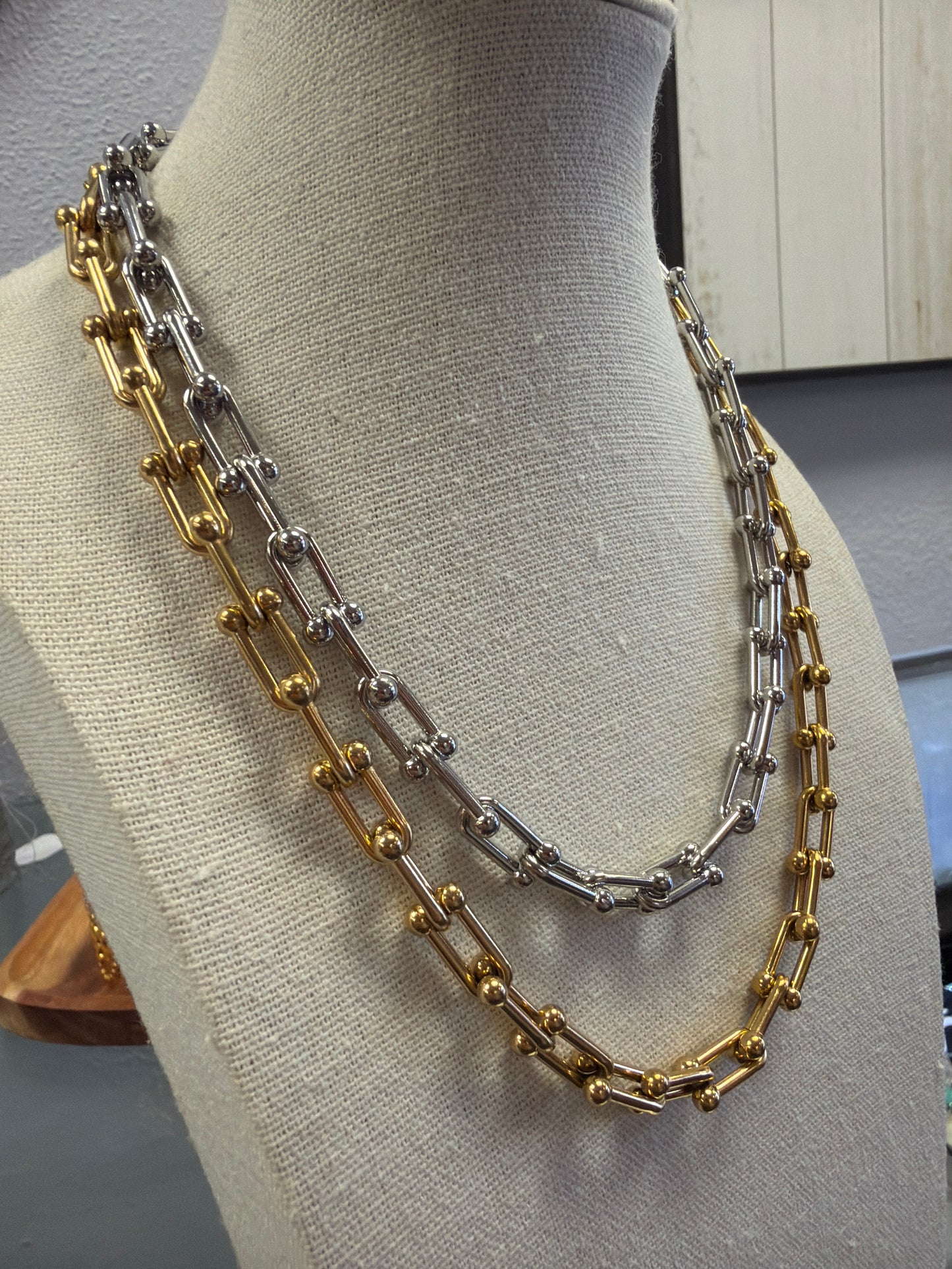 Stainless Hand-ware Necklace