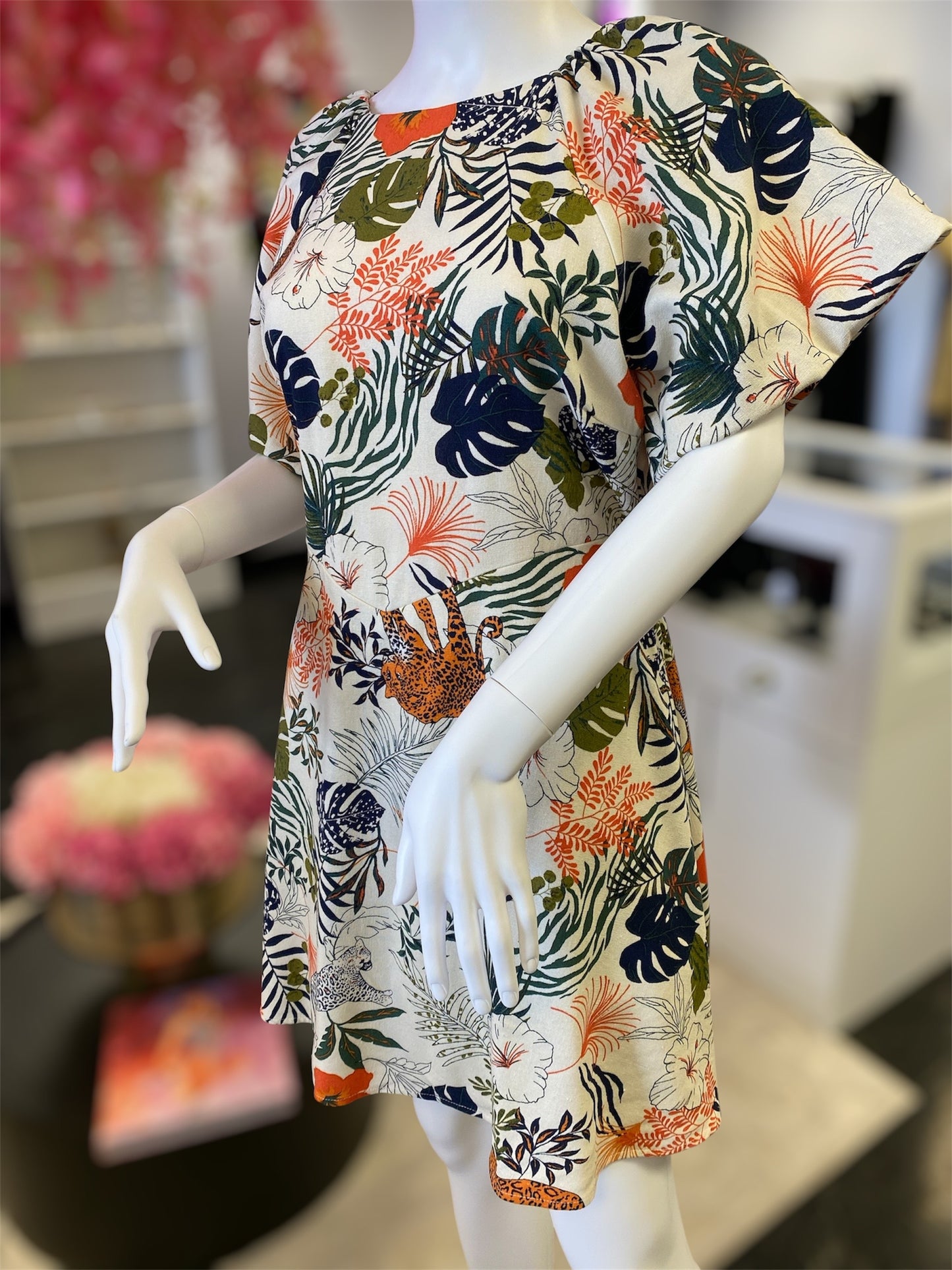 In The Jungle Print Flare Dreee