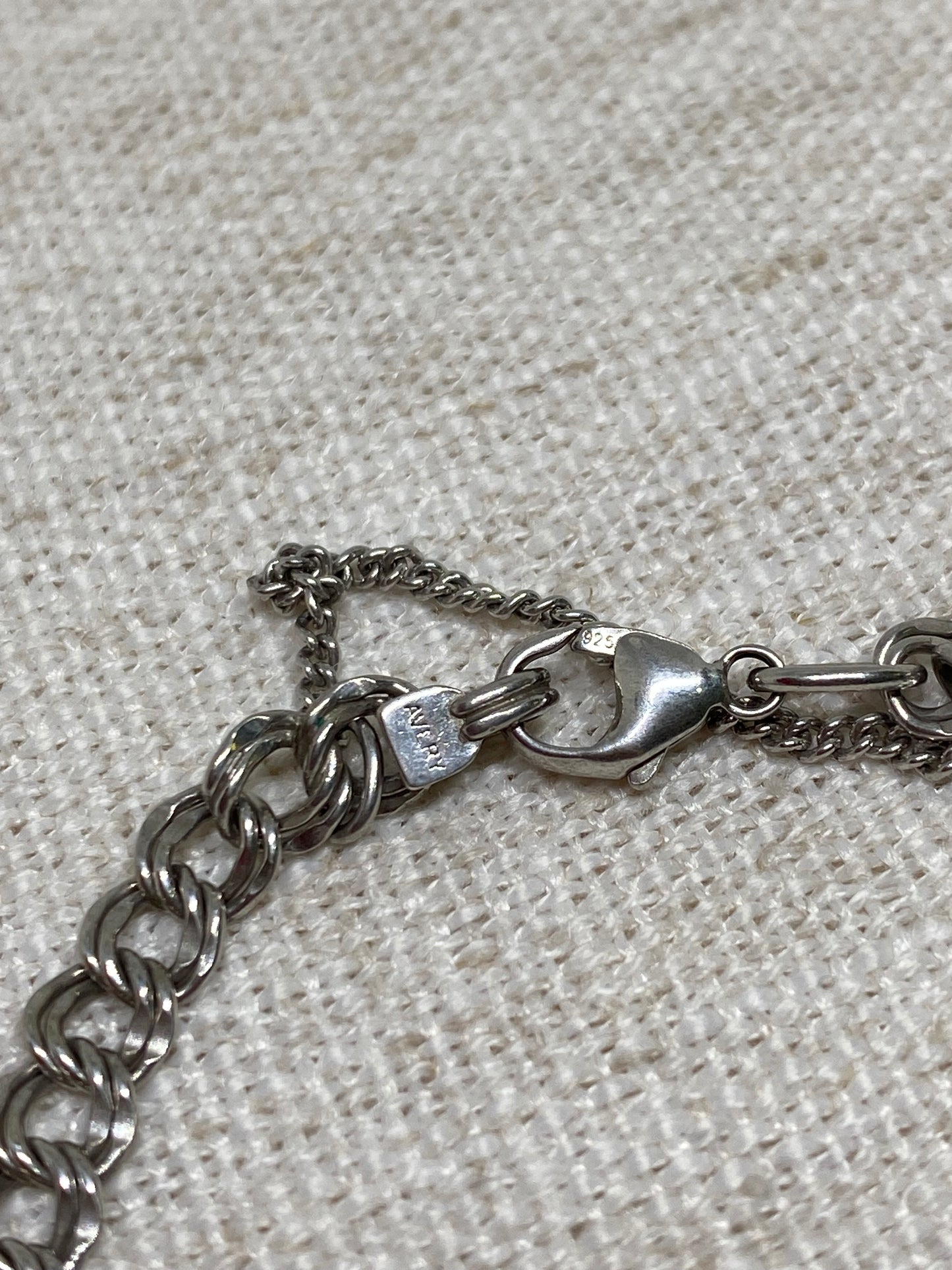 James Avery Light Double Curb Charm Bracelet