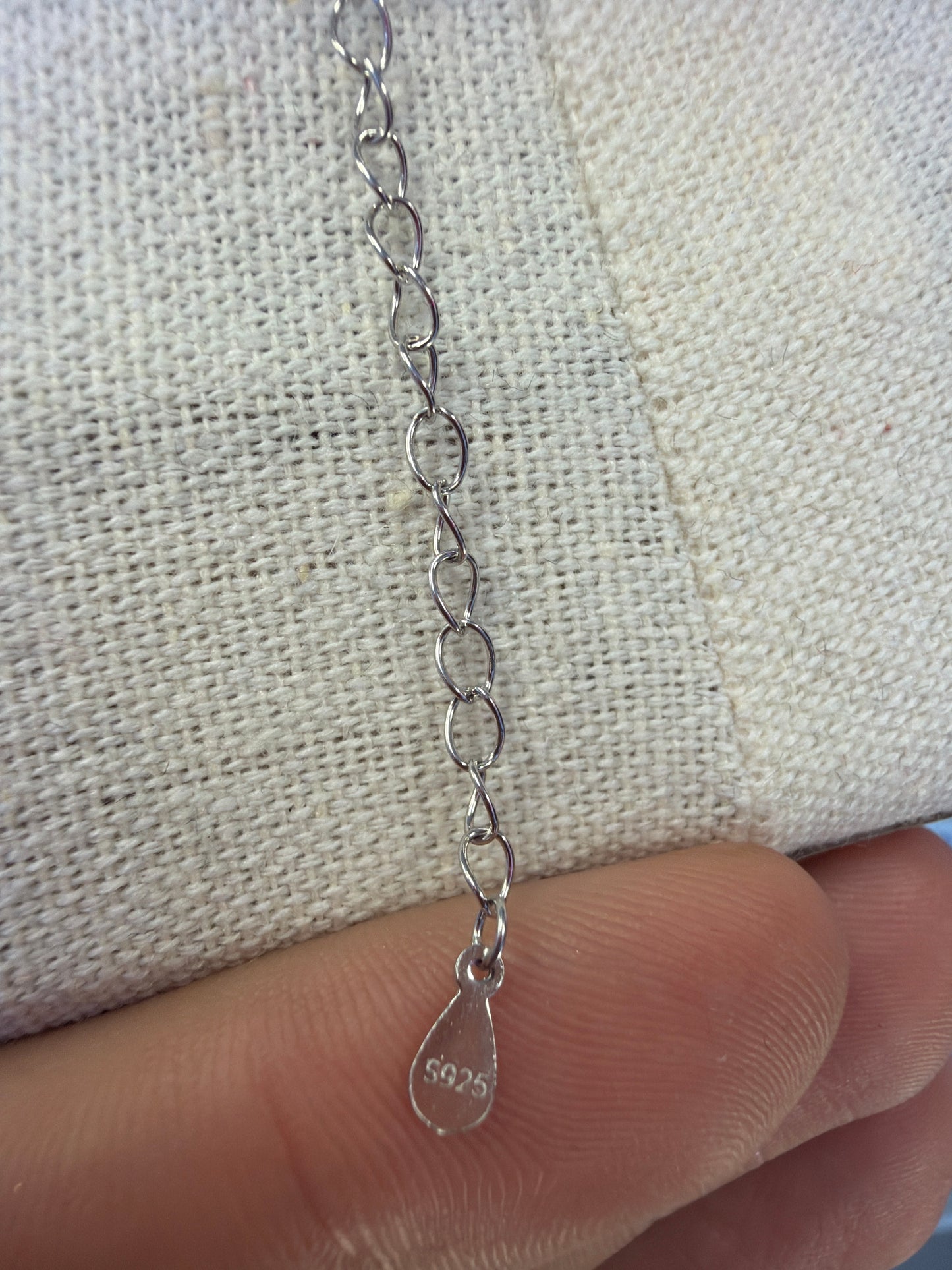 Sterling Silver Rhodium Plated Cross Crystal Necklace & Earrings