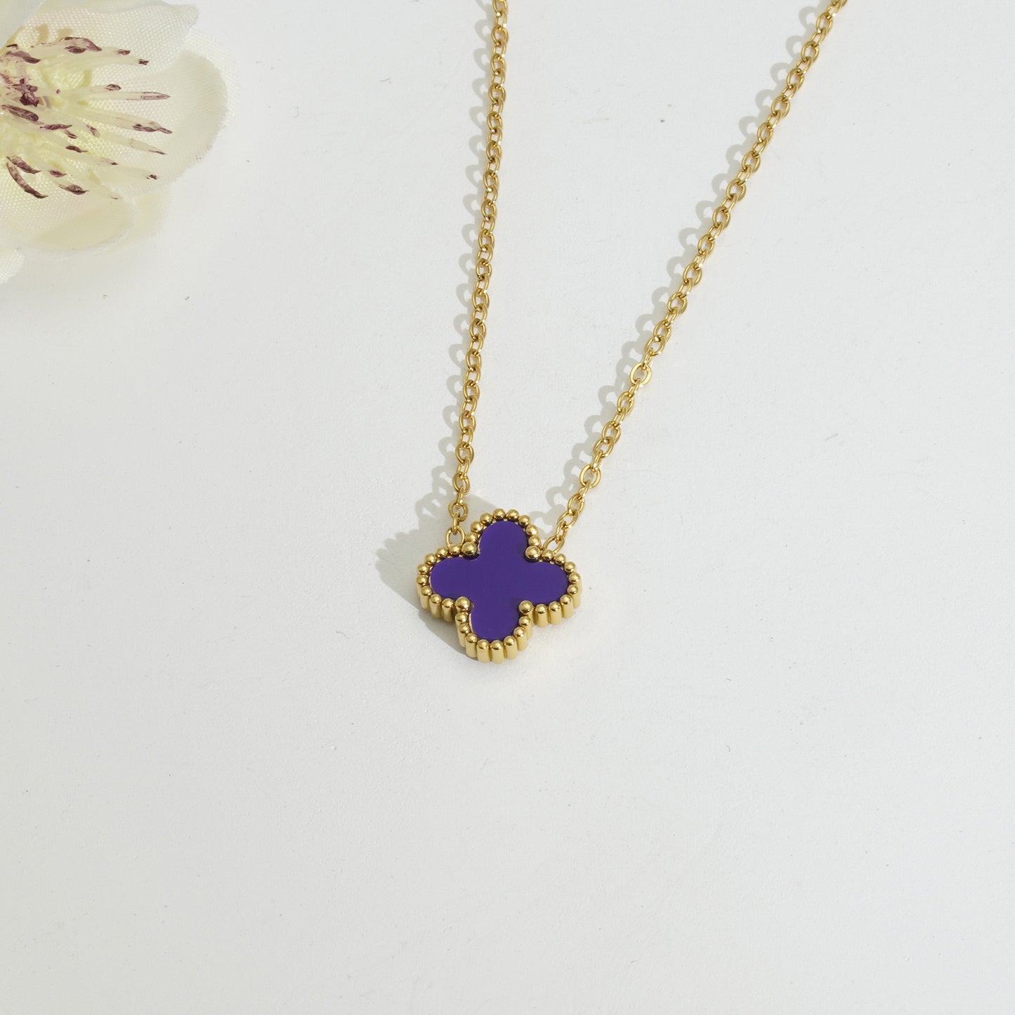 Clover Necklace Gold & Silver