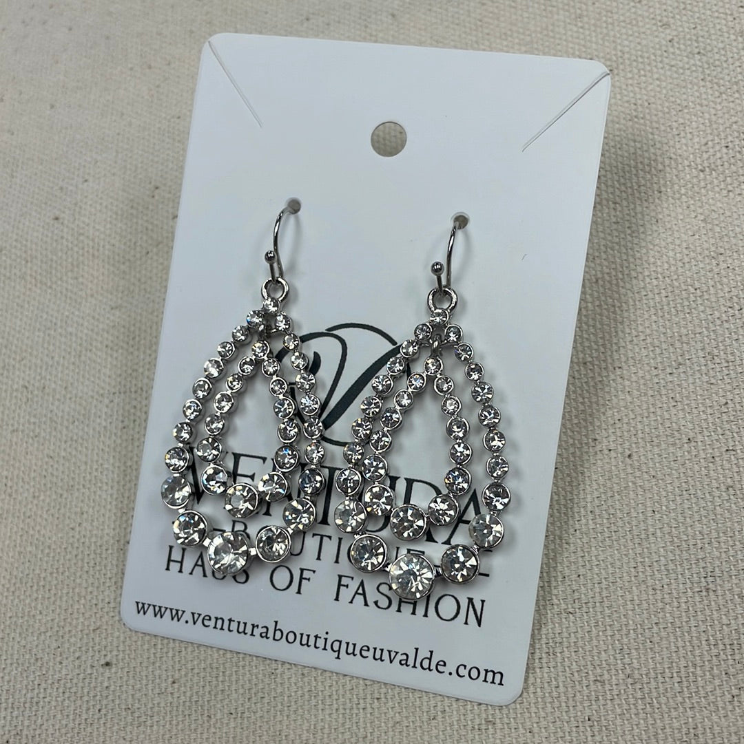 Sparkle Crystal Drop Earrings