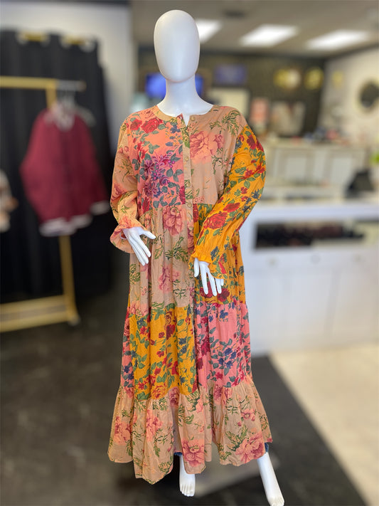 Tea Maxi Rose Dress 2X