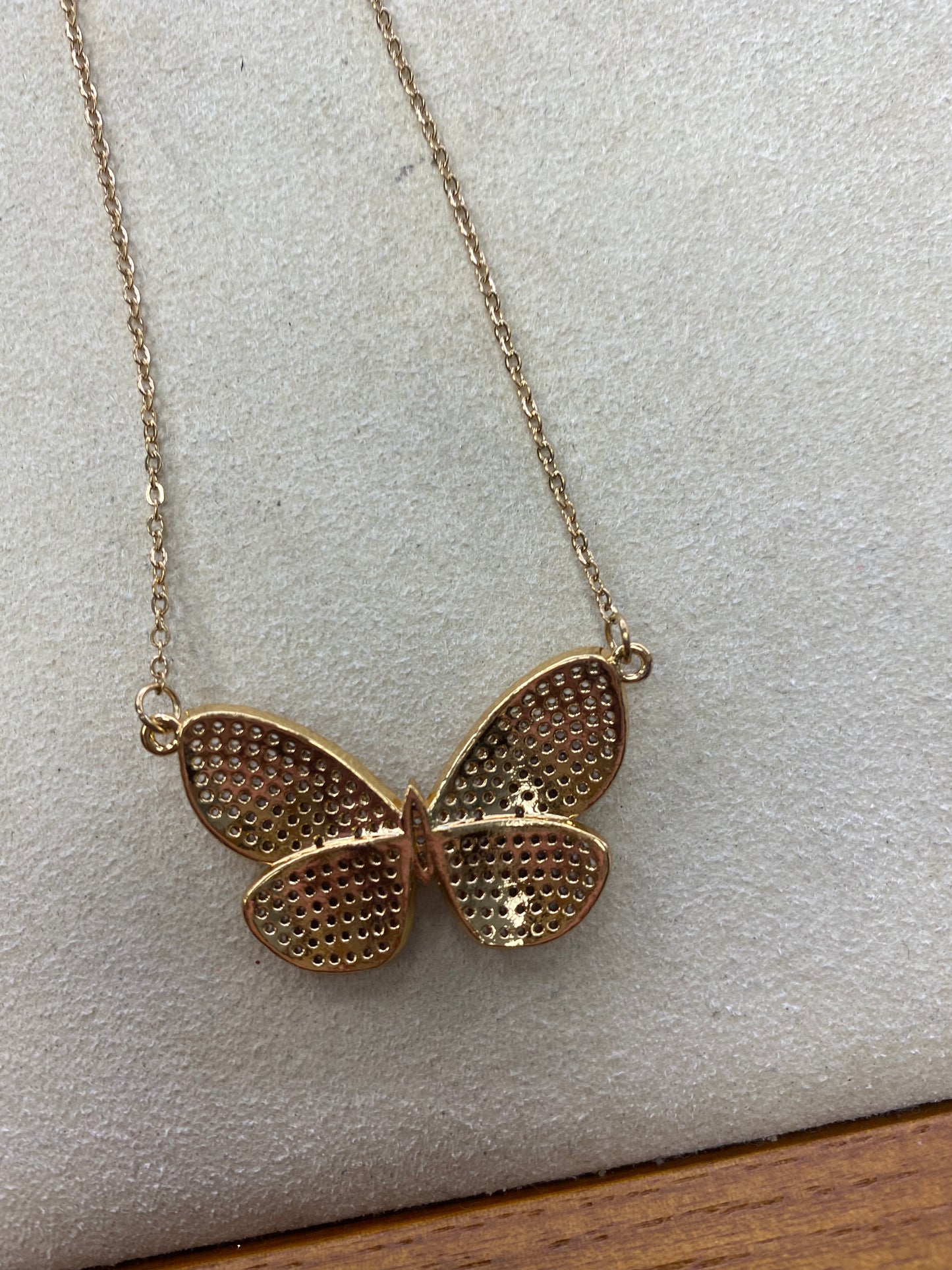 Pave Butterfly Necklace