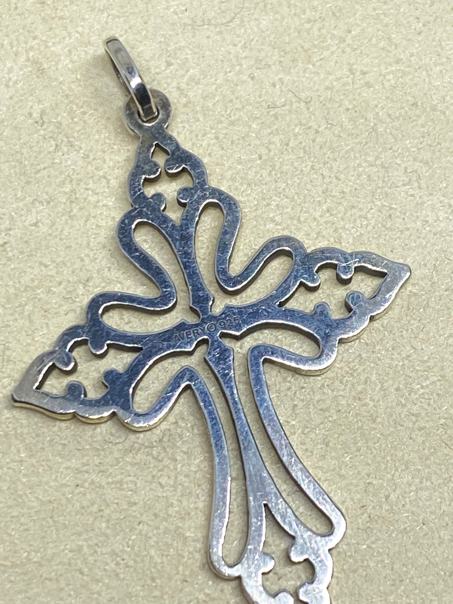 James Avery Retired St. Cecilia Cross Pendant Medium