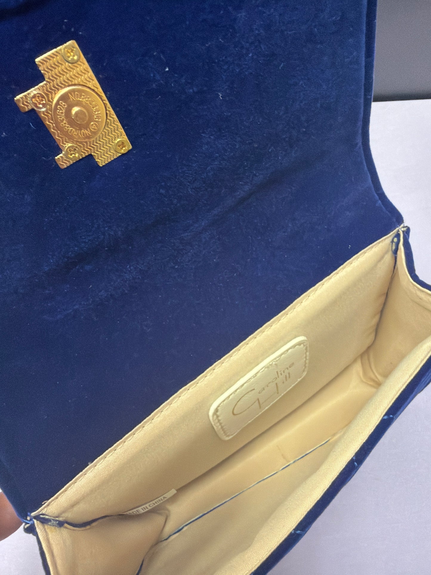 Blue Velvet Caroline Hill Bag