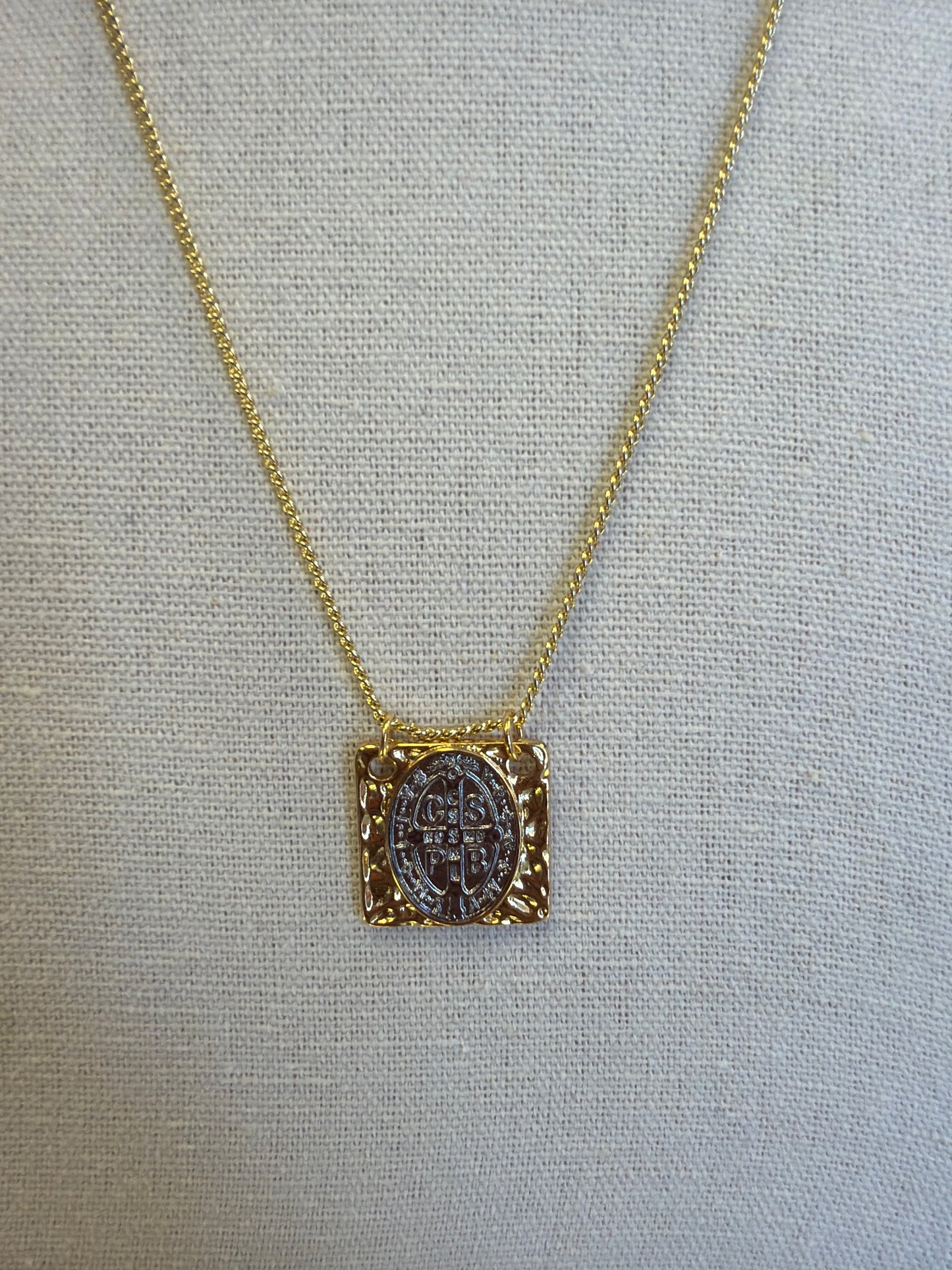 Muti Tone Saint Benedict Necklace