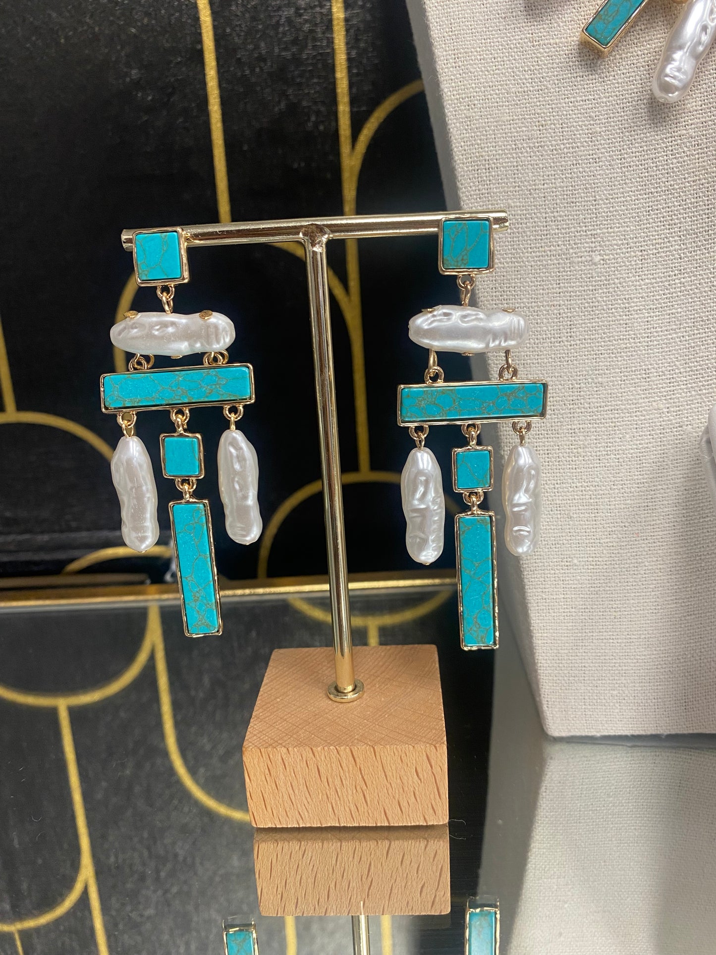 Pearl And Turquoise (Faux) Set