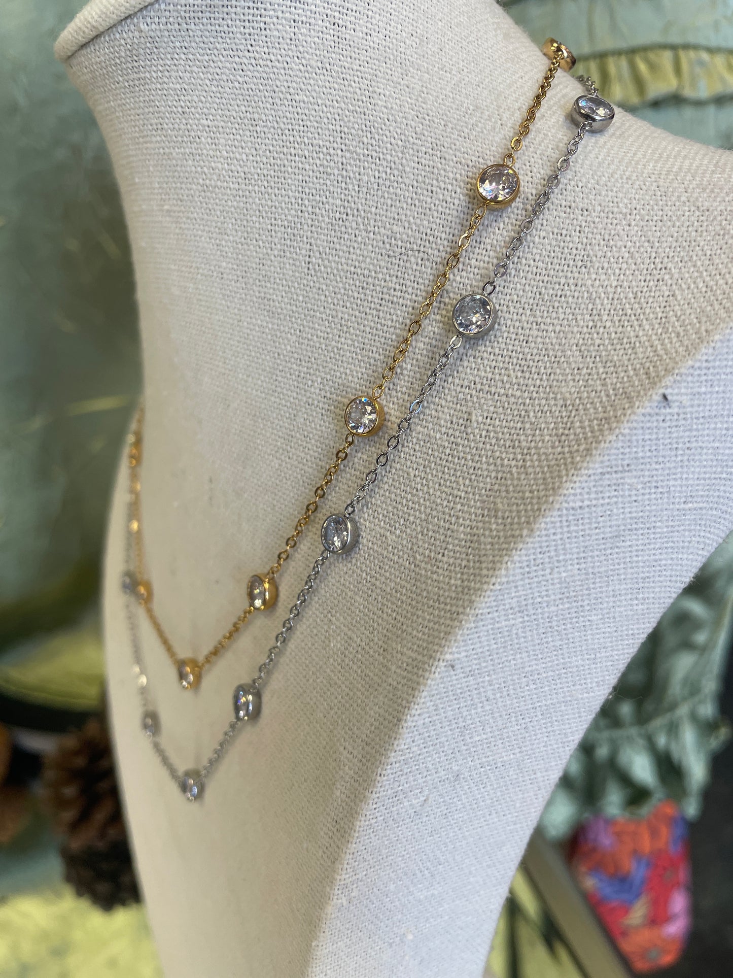Crystals By The Yard Silver & Gold