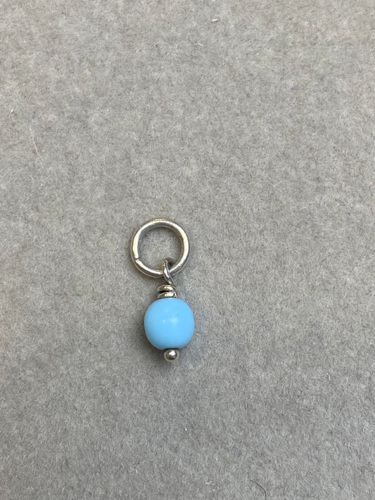 Light Blue Glass Enhance bead