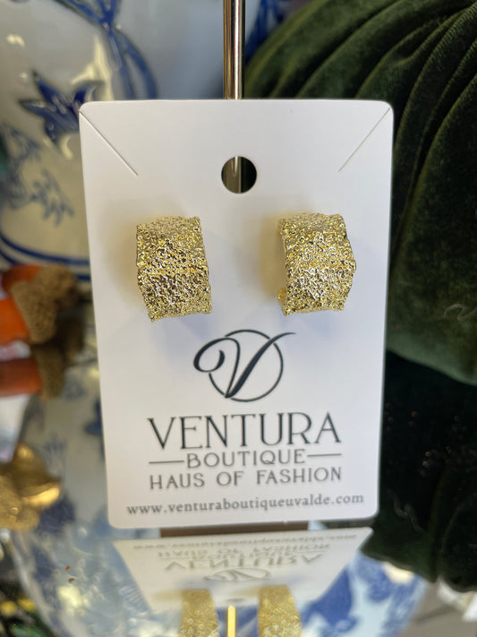 Gold Stud Post Earring