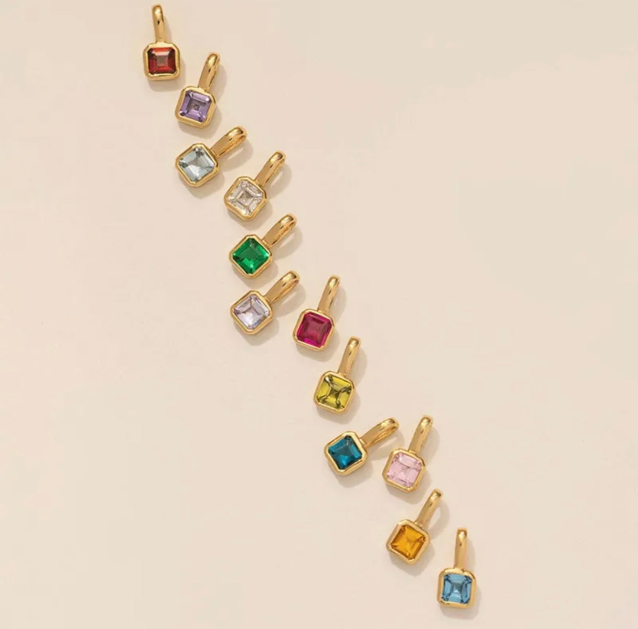 Birthstone Pendants (Stainless)