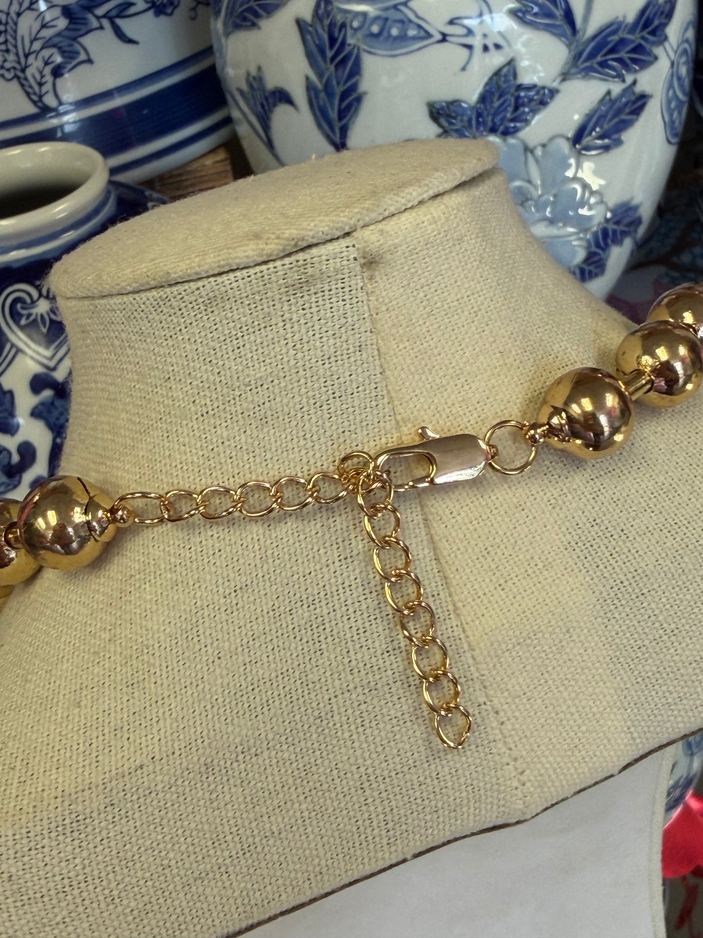 Gold Beaded Necklace