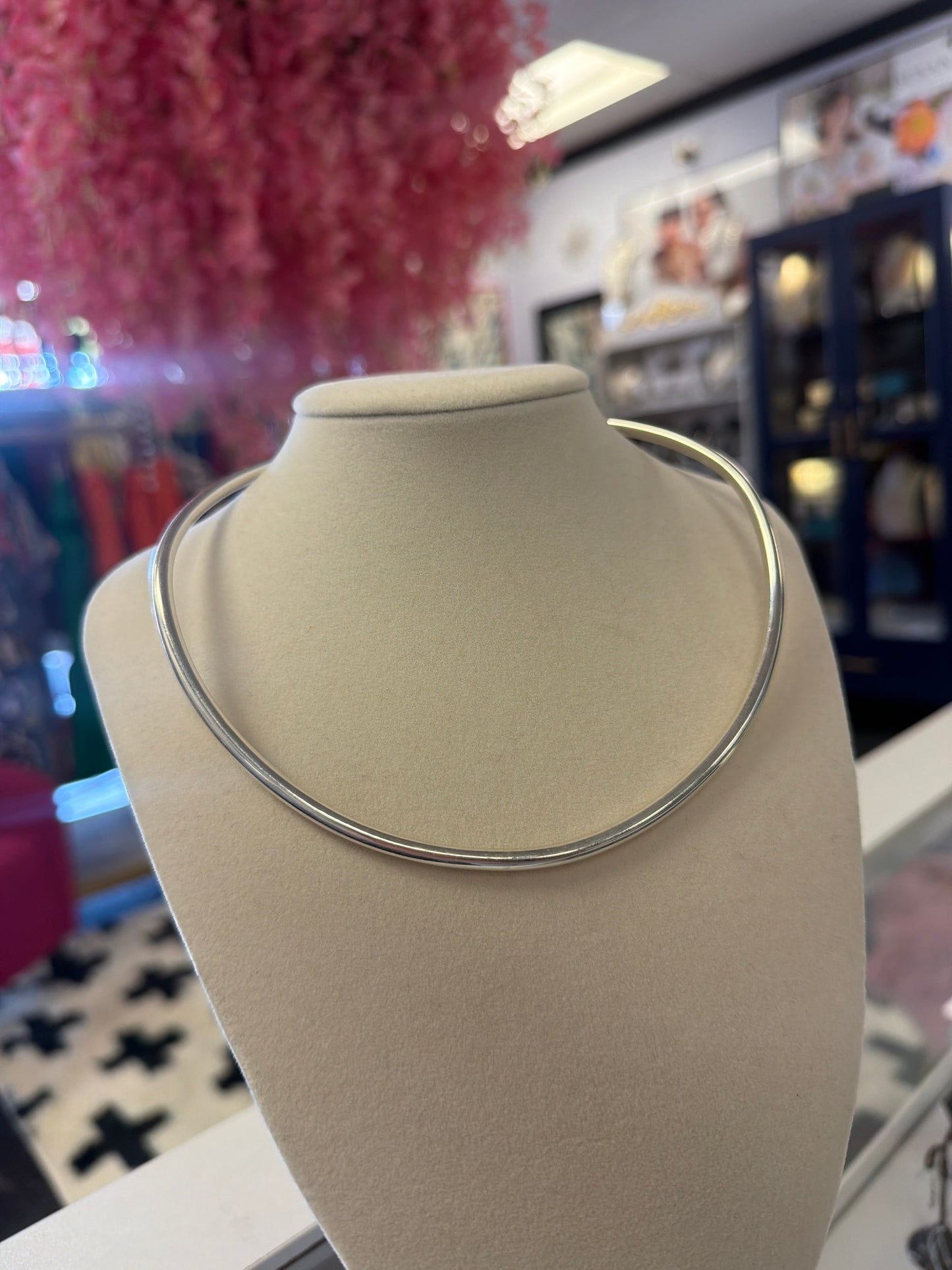 Sterling Silver Wire Collar Necklace