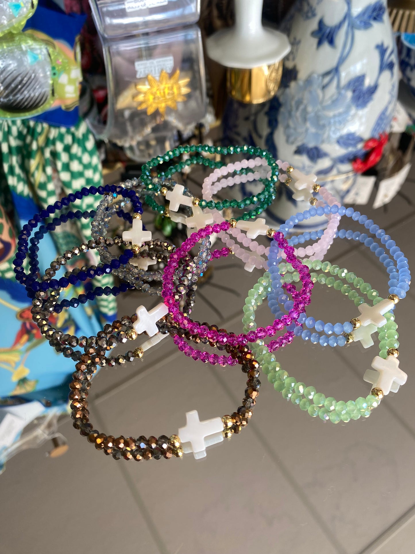 Beaded Cross Bracelets